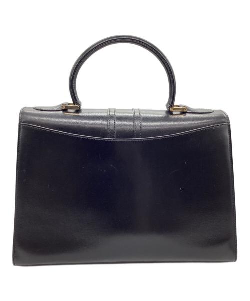 BALLY（バリー）BALLY (バリー) ハンドバッグ ブラック×ゴールドの古着・服飾アイテム