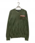 DIESELディーゼル）の古着「厚手ニット」｜オリーブ