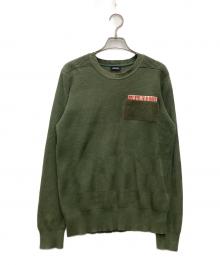 DIESEL（ディーゼル）の古着「厚手ニット」｜オリーブ