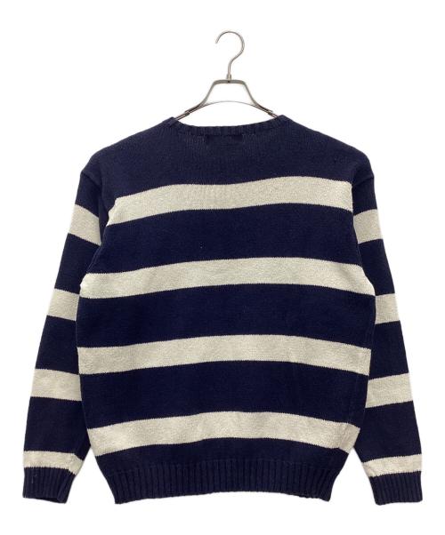 POLO RALPH LAUREN（ポロ・ラルフローレン）POLO RALPH LAUREN (ポロ・ラルフローレン) 厚手ニット 90s ネイビー×ホワイト サイズ:SIZE Lの古着・服飾アイテム