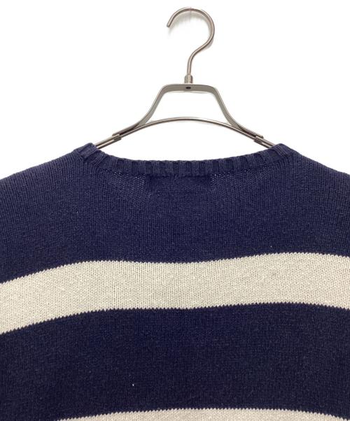 POLO RALPH LAUREN（ポロ・ラルフローレン）POLO RALPH LAUREN (ポロ・ラルフローレン) 厚手ニット 90s ネイビー×ホワイト サイズ:SIZE Lの古着・服飾アイテム
