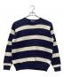 POLO RALPH LAUREN（ポロ・ラルフローレン）の古着「厚手ニット 90s」｜ネイビー×ホワイト