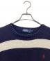中古・古着 POLO RALPH LAUREN (ポロ・ラルフローレン) 厚手ニット 90s ネイビー×ホワイト サイズ:SIZE L：5000円