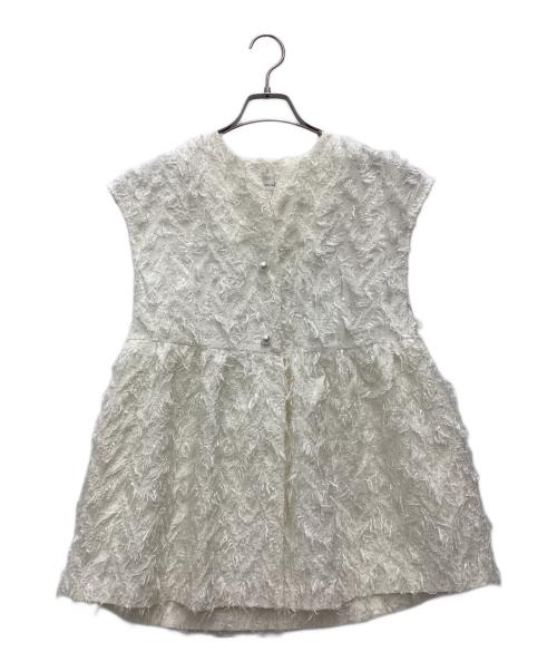 PASSIONE（パシオーネ）PASSIONE (パシオーネ) ベスト ホワイト サイズ:SIZE Mの古着・服飾アイテム