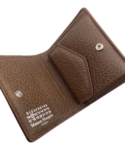 Maison Margiela（メゾンマルジェラ）Maison Margiela (メゾンマルジェラ) 4ステッチ 二つ折り ウォレット ブラウンの古着・服飾アイテム