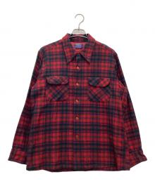 PENDLETON（ペンドルトン）の古着「長袖シャツ 推定70s」｜レッド×グリーン