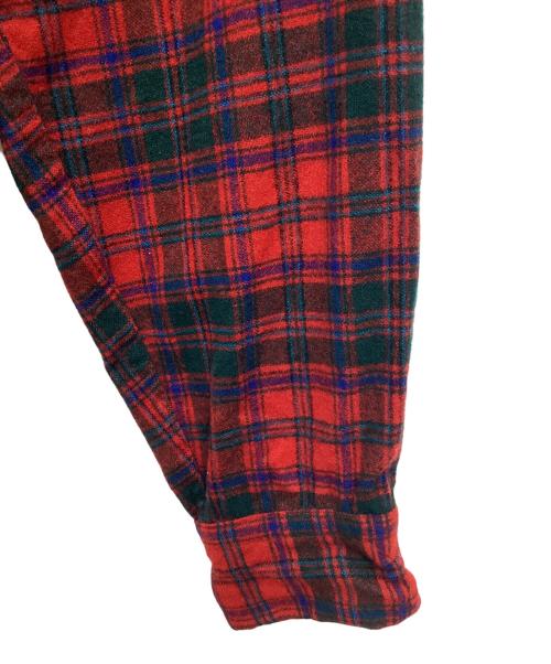 PENDLETON（ペンドルトン）PENDLETON (ペンドルトン) 長袖シャツ 推定70s レッド×グリーン サイズ:SIZE Lの古着・服飾アイテム