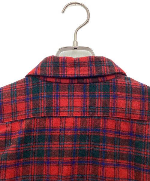 PENDLETON（ペンドルトン）PENDLETON (ペンドルトン) 長袖シャツ 推定70s レッド×グリーン サイズ:SIZE Lの古着・服飾アイテム