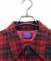 中古・古着 PENDLETON (ペンドルトン) 長袖シャツ 推定70s レッド×グリーン サイズ:SIZE L：15000円