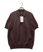 BATONERバトナ―）の古着「THE SEAISLAND COTTON POLO S/S 半袖ポロシャツ」｜ボルドー