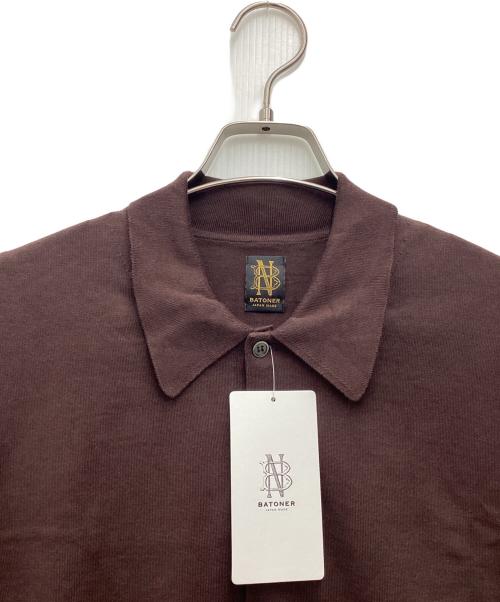 BATONER（バトナ―）BATONER (バトナ―) THE SEAISLAND COTTON POLO S/S 半袖ポロシャツ ボルドー サイズ:SIZE Sの古着・服飾アイテム