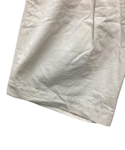stein（シュタイン）stein (シュタイン) WIDE EASY SHORT TROUSERS ハーフパンツ アイボリー サイズ:SIZE Sの古着・服飾アイテム