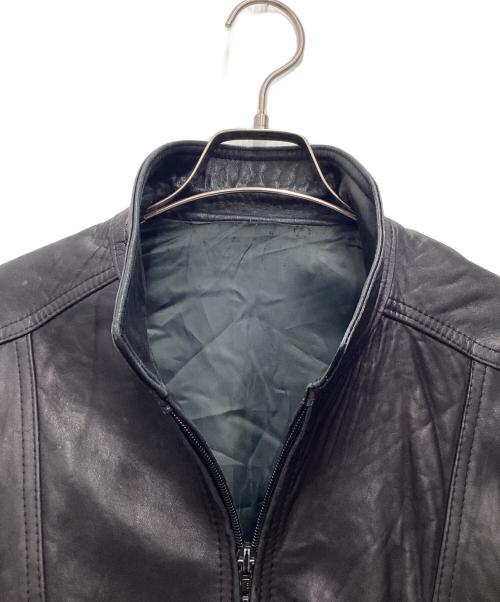 PAUL（-）paul (-) レザージャケット 80～90s ユーロジッパー ブラック サイズ:SIZE 56の古着・服飾アイテム