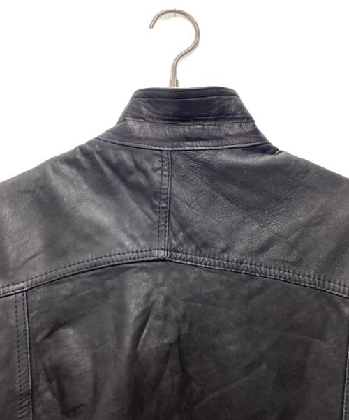 PAUL（-）paul (-) レザージャケット 80～90s ユーロジッパー ブラック サイズ:SIZE 56の古着・服飾アイテム