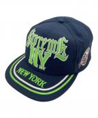 SUPREMEシュプリーム）の古着「キャップ 	NEW YORK 6-PANEL CAP」｜ネイビー