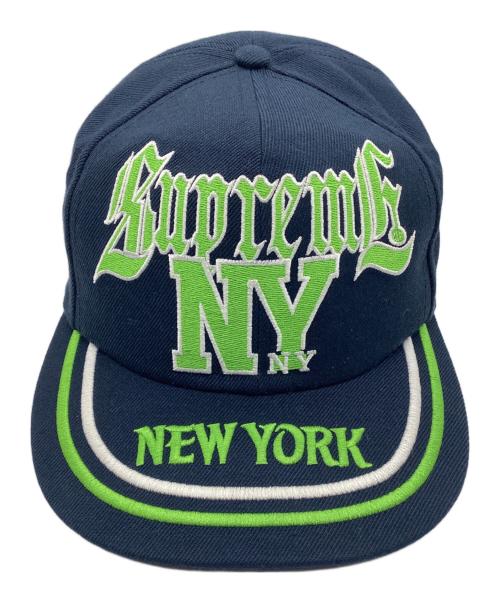 SUPREME（シュプリーム）Supreme (シュプリーム) キャップ 	NEW YORK 6-PANEL CAP ネイビーの古着・服飾アイテム