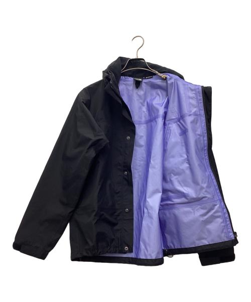 THE NORTH FACE（ザ ノース フェイス）THE NORTH FACE (ザ ノース フェイス) MOUNTAIN RAINTEX JACKET ブラック×パープル サイズ:SIZE Sの古着・服飾アイテム