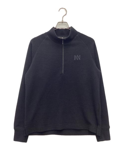 matin avenir（マタンアヴニール）matin avenir (マタンアヴニール) ハーフジップニットソー ブラック ブラック サイズ:SIZE Sの古着・服飾アイテム