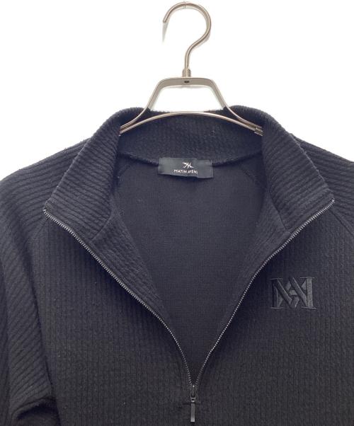 matin avenir（マタンアヴニール）matin avenir (マタンアヴニール) ハーフジップニットソー ブラック ブラック サイズ:SIZE Sの古着・服飾アイテム