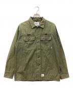 WTAPSダブルタップス）の古着「長袖シャツ」｜オリーブ