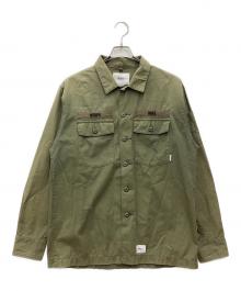 WTAPS（ダブルタップス）の古着「長袖シャツ」｜オリーブ