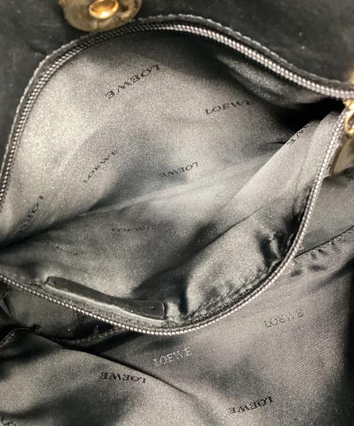 LOEWE（ロエベ）LOEWE (ロエベ) 巾着ショルダーバッグ ブラックの古着・服飾アイテム