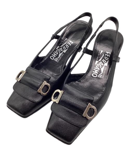 Salvatore Ferragamo（サルヴァトーレ フェラガモ）Salvatore Ferragamo (サルヴァトーレ フェラガモ) ヒールパンプス ブラック サイズ:SIZE 22.5cmの古着・服飾アイテム