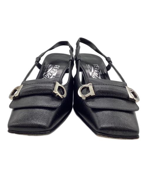 Salvatore Ferragamo（サルヴァトーレ フェラガモ）Salvatore Ferragamo (サルヴァトーレ フェラガモ) ヒールパンプス ブラック サイズ:SIZE 22.5cmの古着・服飾アイテム