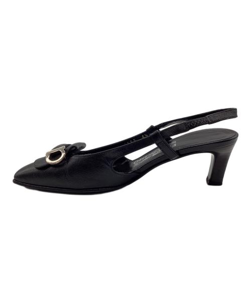 Salvatore Ferragamo（サルヴァトーレ フェラガモ）Salvatore Ferragamo (サルヴァトーレ フェラガモ) ヒールパンプス ブラック サイズ:SIZE 22.5cmの古着・服飾アイテム