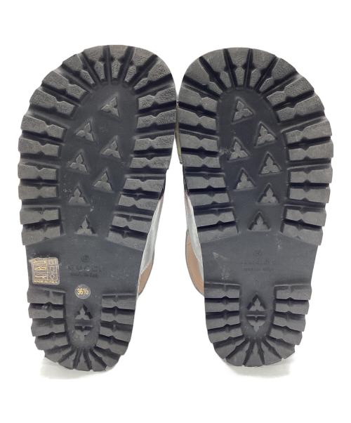 GUCCI（グッチ）GUCCI (グッチ) 厚底サンダル メタリックハート ブラック×シルバー サイズ:SIZE 36 1/2の古着・服飾アイテム