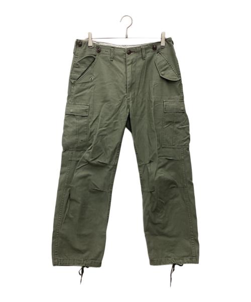 MILITARY（ミリタリー）Military (ミリタリー) フィールドカーゴパンツ 推定80s 古着 オリーブ サイズ:SIZE Sの古着・服飾アイテム