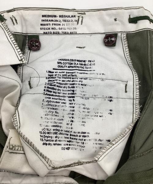 MILITARY（ミリタリー）Military (ミリタリー) フィールドカーゴパンツ 推定80s 古着 オリーブ サイズ:SIZE Sの古着・服飾アイテム