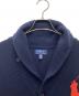 中古・古着 POLO (ポロ) カウチンニットカーディガン ビッグポニー ネイビー サイズ:SIZE XL：12000円