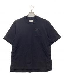 sacai（サカイ）の古着「22SSエンブロイダリーカットソー ポケットTシャツ」｜ブラック