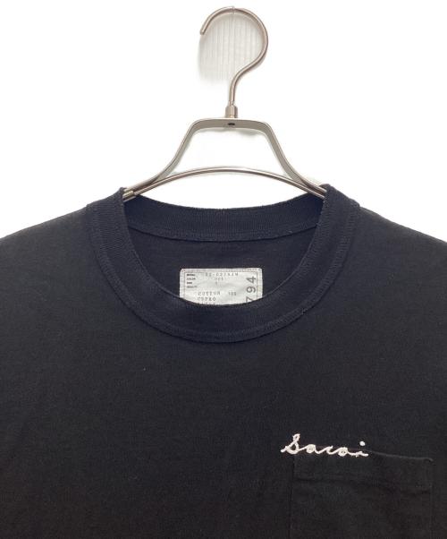 sacai（サカイ）sacai (サカイ) 22SSエンブロイダリーカットソー ポケットTシャツ ブラック サイズ:SIZE 3の古着・服飾アイテム