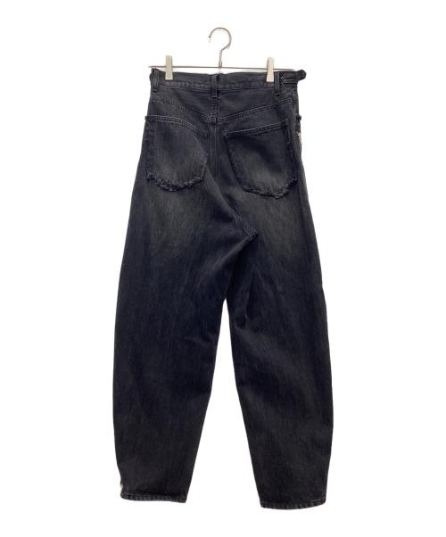 GRANCY（グランシー）GRANCY (グランシー) ZipDesign Buggy DenimPants デニムワイドパンツ ブラック サイズ:SIZE Sの古着・服飾アイテム