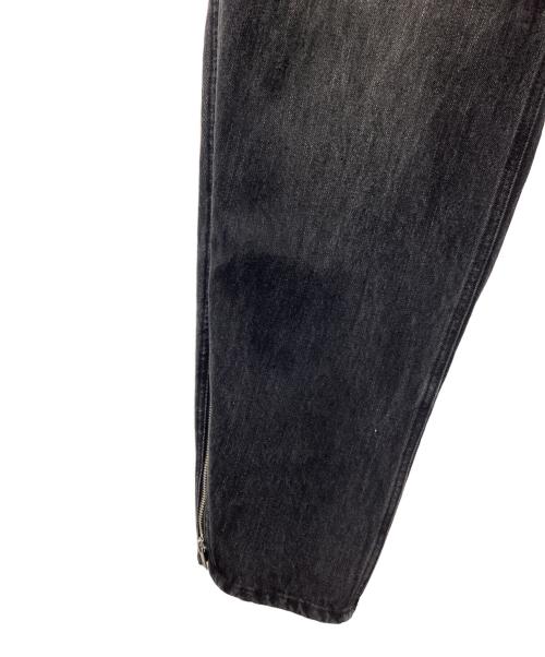 GRANCY（グランシー）GRANCY (グランシー) ZipDesign Buggy DenimPants デニムワイドパンツ ブラック サイズ:SIZE Sの古着・服飾アイテム