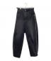 GRANCY（グランシー）の古着「ZipDesign Buggy DenimPants デニムワイドパンツ」｜ブラック