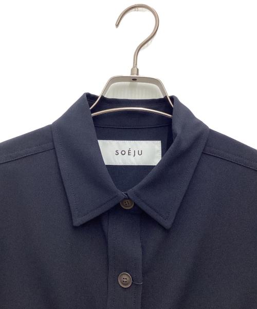 SOEJU（ソージュ）SOEJU (ソージュ) ソフトオックスシャツワンピース ネイビー サイズ:SIZE XSの古着・服飾アイテム