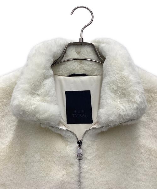 TATRAS（タトラス）TATRAS (タトラス) ASTONI スタンドカラーボアブルゾン 	via privata gaspare bugatti 3 ホワイト サイズ:SIZE 03の古着・服飾アイテム