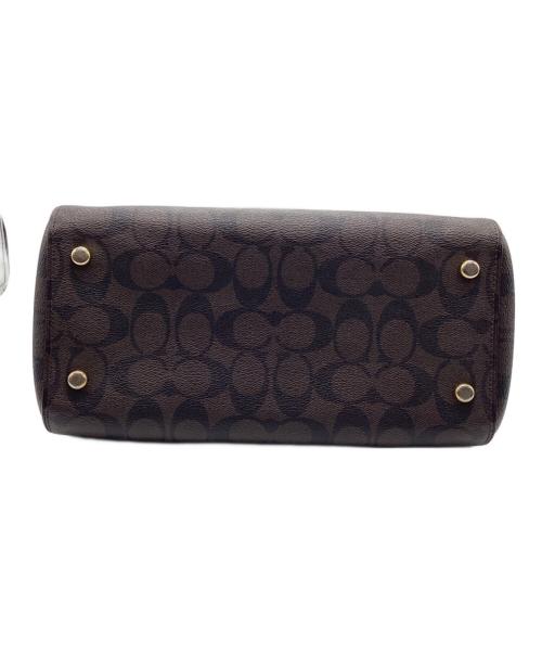 COACH（コーチ）COACH (コーチ) 2WAYバッグ シグネチャー ブラウン×レッドの古着・服飾アイテム
