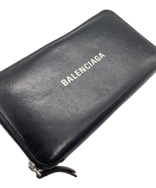 BALENCIAGA（バレンシアガ）BALENCIAGA (バレンシアガ) ラウンドファスナー財布 エヴリデイ ブラックの古着・服飾アイテム