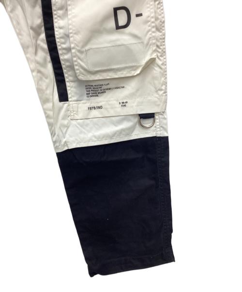DIESEL（ディーゼル）DIESEL (ディーゼル) MID WAIST MELTY CARGO PANTS カーゴパンツ ブラック×ホワイト サイズ:SIZE 71cm (W28)の古着・服飾アイテム