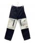 DIESEL（ディーゼル）の古着「MID WAIST MELTY CARGO PANTS カーゴパンツ」｜ブラック×ホワイト