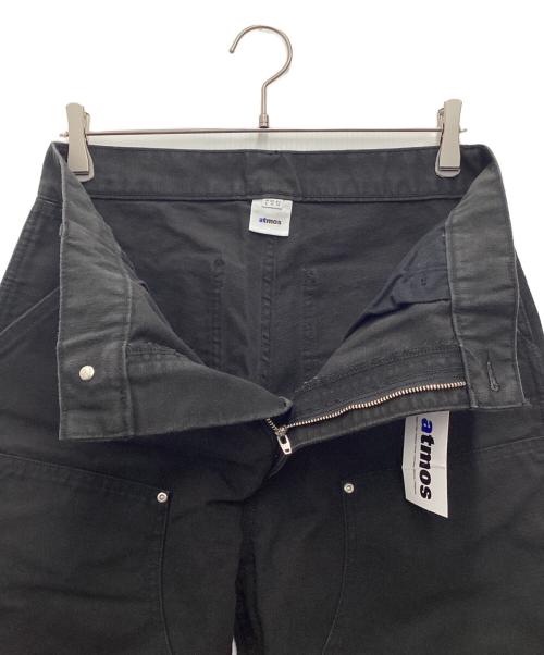 ATMOS（アトモス）atmos (アトモス) Double Knee Work Pants BLACK ワークパンツ ブラック サイズ:SIZE Lの古着・服飾アイテム
