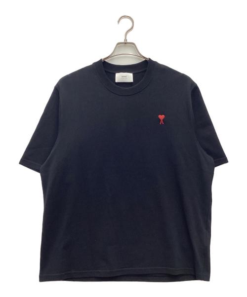 AMI PARIS（アミ パリス）AMI PARIS (アミ パリス) 半袖カットソー ブラック サイズ:SIZE Mの古着・服飾アイテム