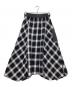 AVIREX (アヴィレックス) WAFFLE OMBRE CHECK IRREGULAR SKIRT ロングスカート ブラック サイズ:SIZE Free：7000円