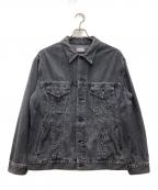 BLUE BLUEブルーブルー）の古着「Light Denim 3rd Type Trucker Jacket デニムジャケット」｜ブラック