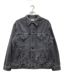 BLUE BLUE（ブルーブルー）の古着「Light Denim 3rd Type Trucker Jacket デニムジャケット」｜ブラック