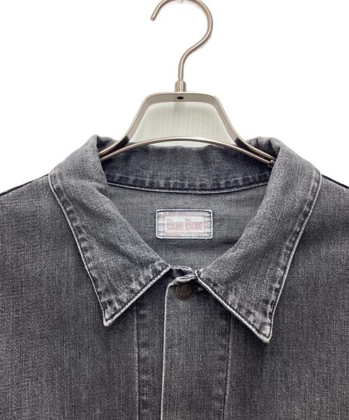 BLUE BLUE（ブルーブルー）BLUE BLUE (ブルーブルー) Light Denim 3rd Type Trucker Jacket デニムジャケット ブラック サイズ:SIZE XLの古着・服飾アイテム